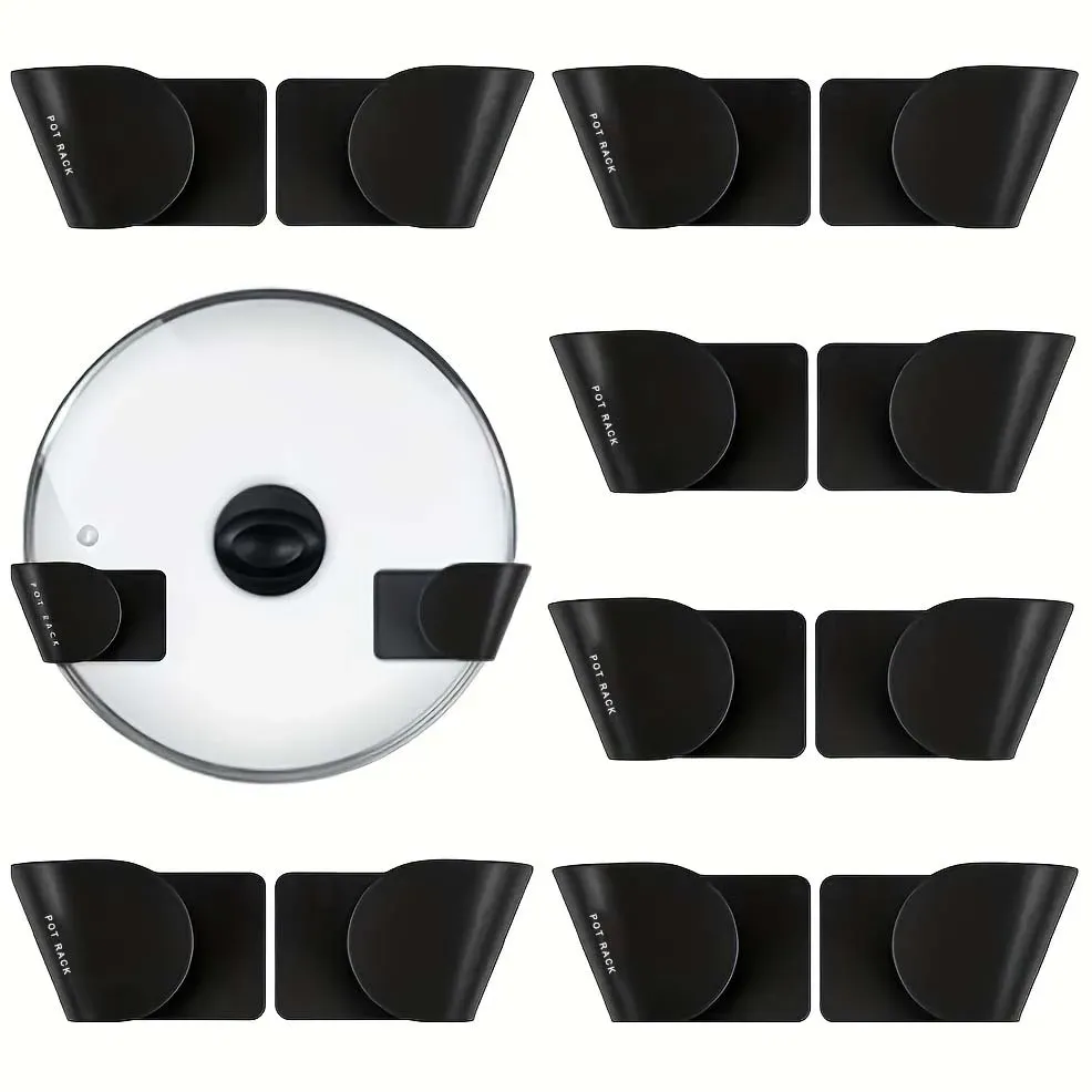 Support mural pour couvercles de casseroles, lot de 1, 3 ou 6 paires, rangement de cuisine T1 7