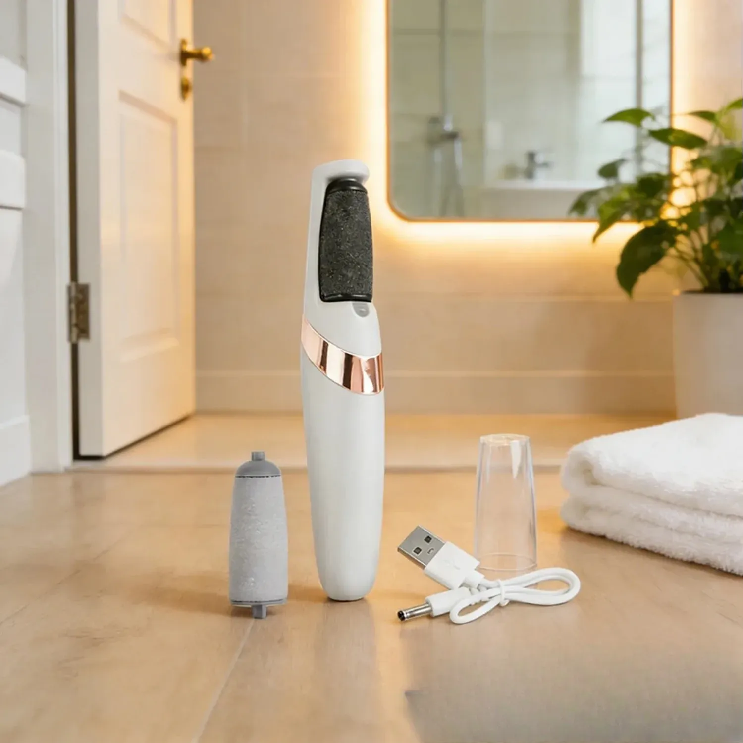 Lime électrique rechargeable sans fil pour pieds, élimine la peau sèche et rugueuse des talons, pour femmes et hommes - Image 1