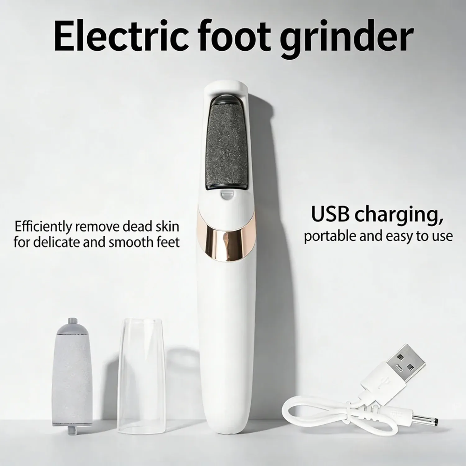 Lime électrique pour pieds, détail de la tête de ponçage