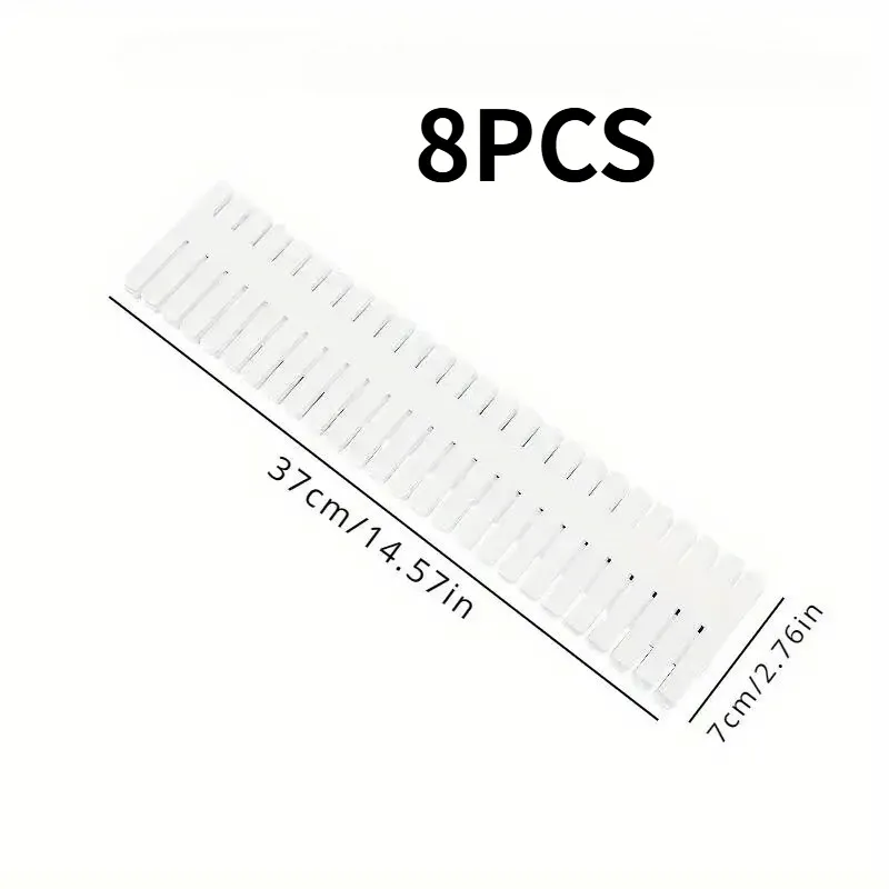 Lot de 4, 8 ou 12 séparateurs de tiroir blancs à assembler pour chaussettes, vêtements, ustensiles de cuisine et bureau 9