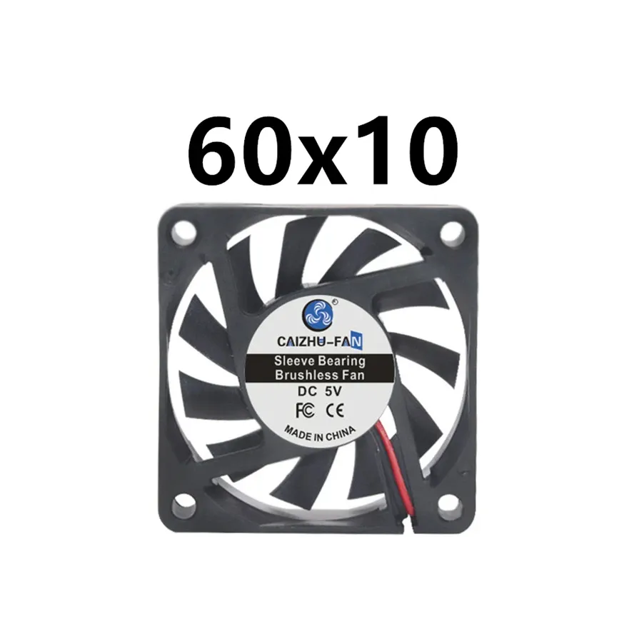 Ventilateur de refroidissement sans balais silencieux, disponible en 40 mm, 50 mm, 60 mm, 70 mm, 80 mm, 90 mm et 120 mm, avec câble USB 10