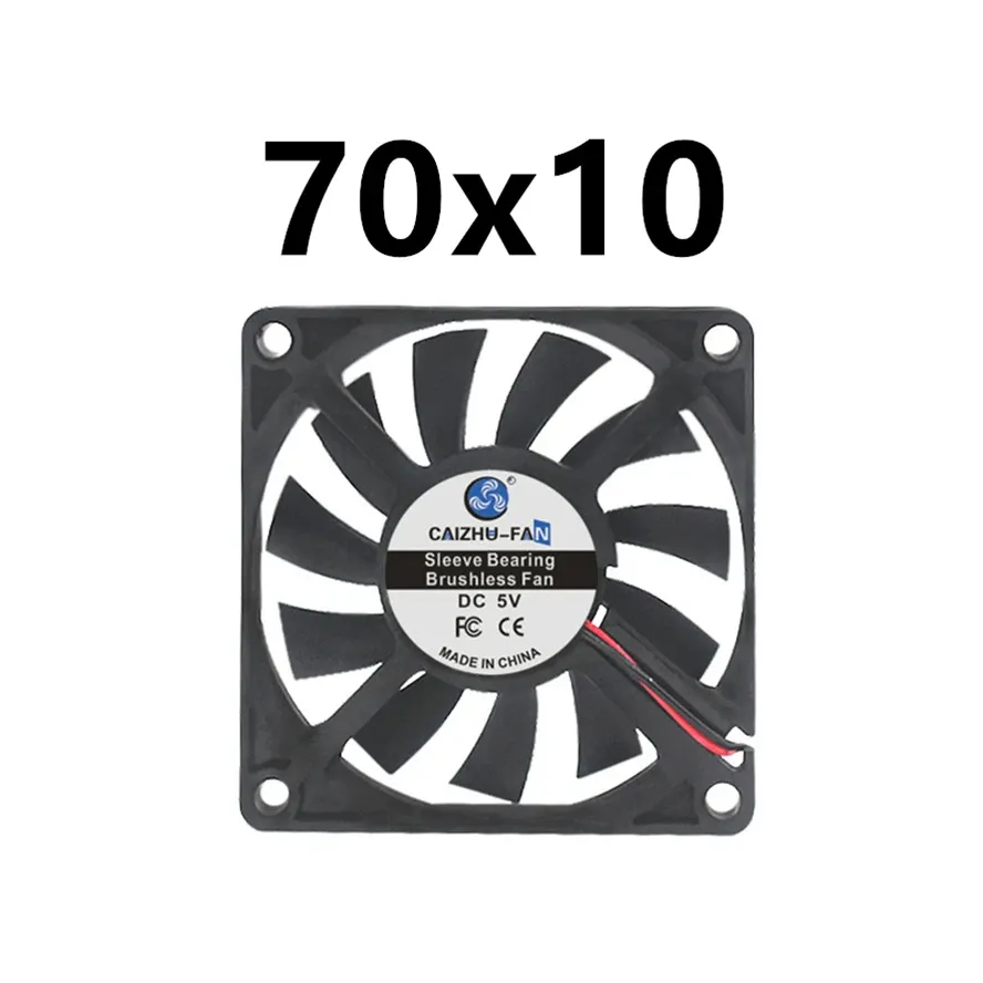 Ventilateur de refroidissement sans balais silencieux, disponible en 40 mm, 50 mm, 60 mm, 70 mm, 80 mm, 90 mm et 120 mm, avec câble USB 15
