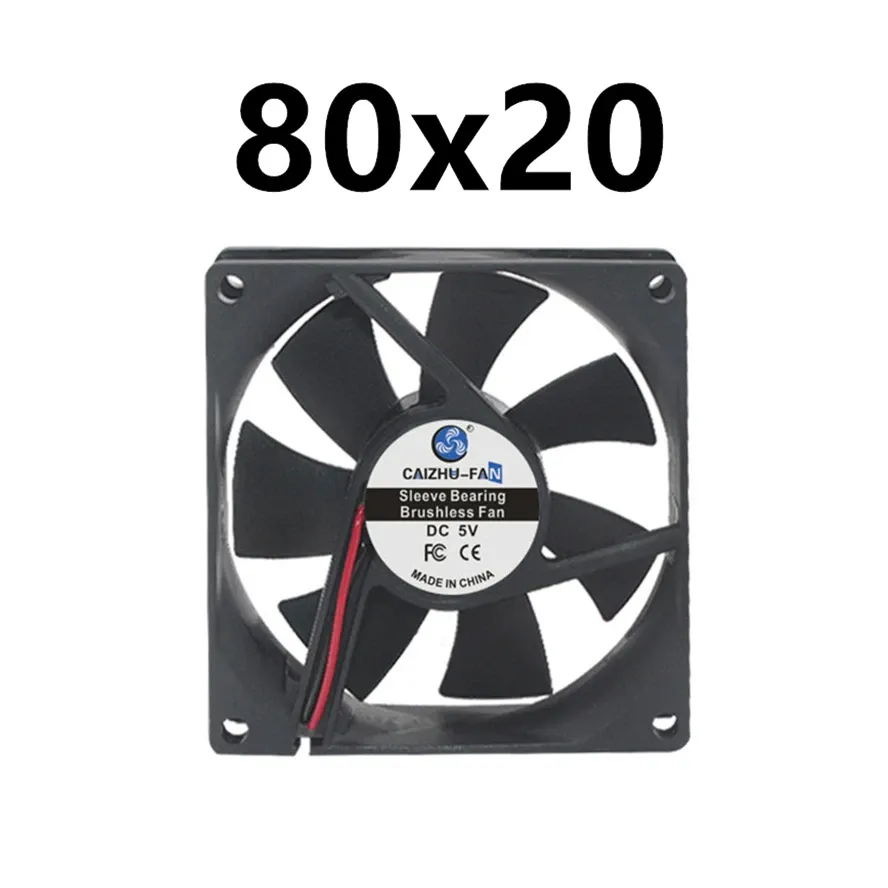 Ventilateur de refroidissement sans balais silencieux, disponible en 40 mm, 50 mm, 60 mm, 70 mm, 80 mm, 90 mm et 120 mm, avec câble USB 12