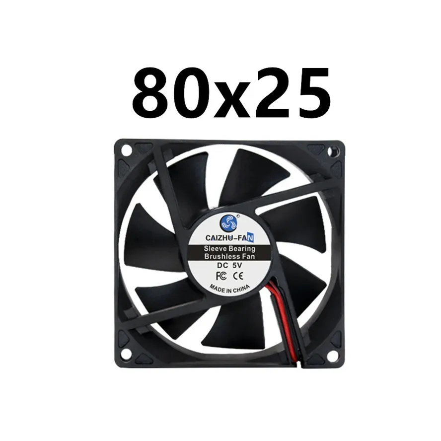 Ventilateur de refroidissement sans balais silencieux, disponible en 40 mm, 50 mm, 60 mm, 70 mm, 80 mm, 90 mm et 120 mm, avec câble USB 19