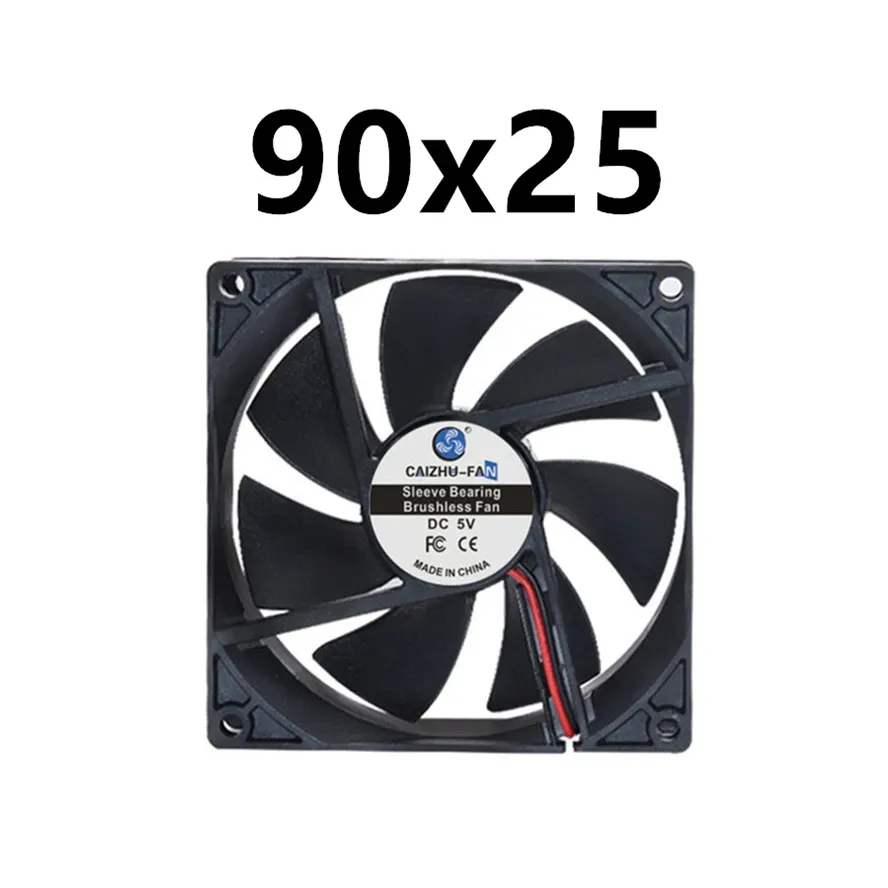 Ventilateur de refroidissement sans balais silencieux, disponible en 40 mm, 50 mm, 60 mm, 70 mm, 80 mm, 90 mm et 120 mm, avec câble USB 18