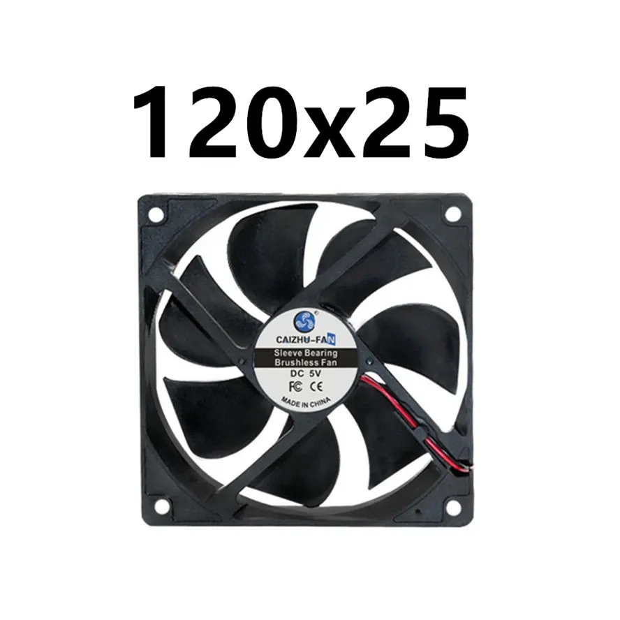 Ventilateur de refroidissement sans balais silencieux, disponible en 40 mm, 50 mm, 60 mm, 70 mm, 80 mm, 90 mm et 120 mm, avec câble USB 17