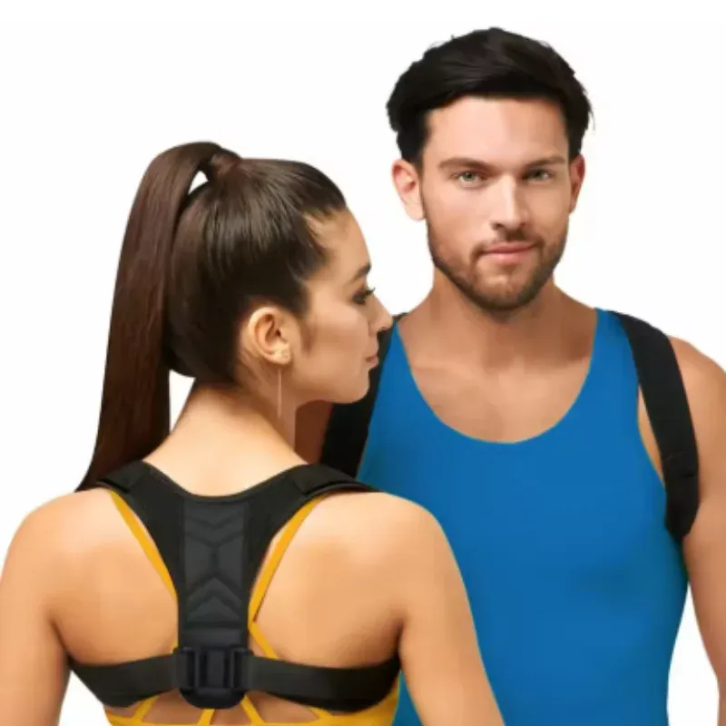 Ceinture correctrice de posture dorsale réglable, anti-cyphose, pour hommes et femmes 2