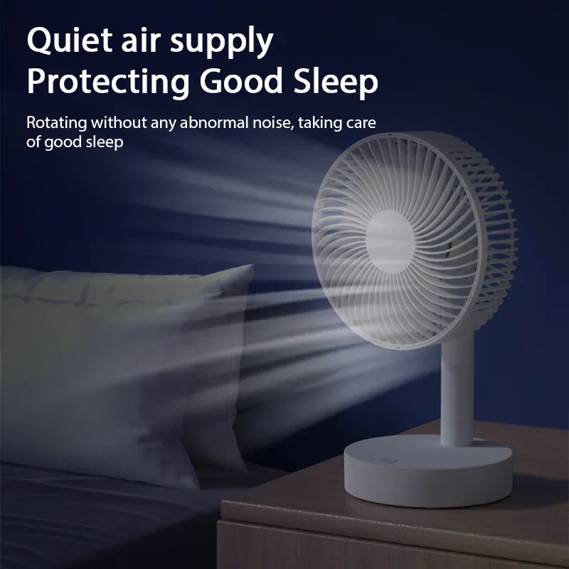 Petit ventilateur électrique USB de bureau à fort débit d'air, portable 6