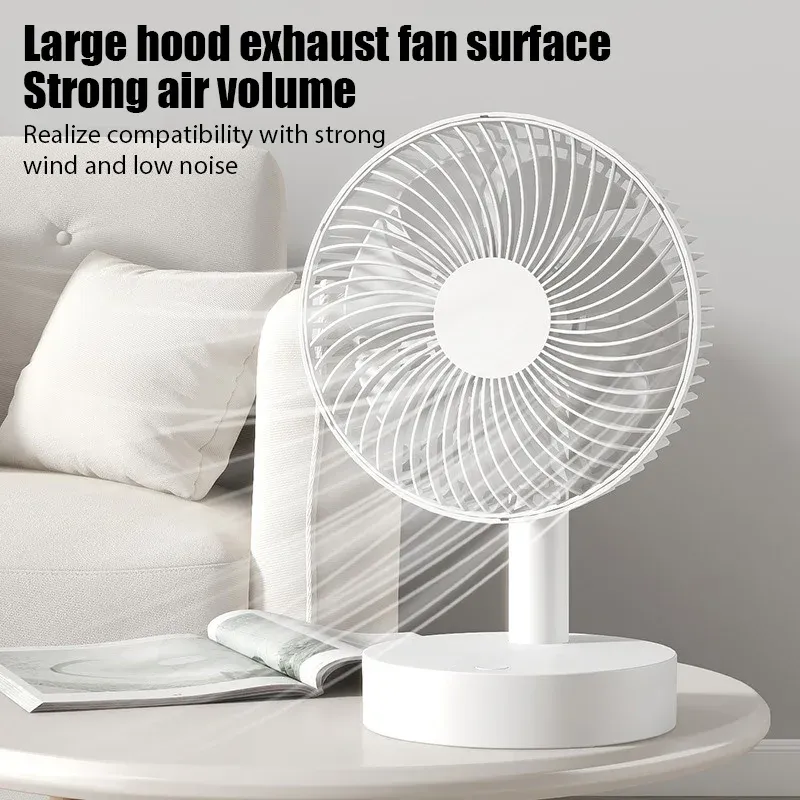 Ventilateur de bureau USB élégant en situation d'utilisation