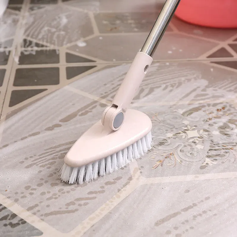 Brosse de nettoyage pour salle de bains à long manche, idéale pour les coins difficiles d'accès, le carrelage et les toilettes 8
