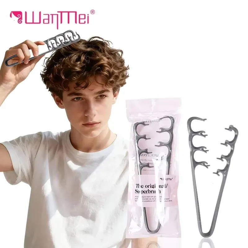 Peigne volumisant professionnel pour cheveux, démêlant à dents larges, pour texture moelleuse, usage salon et domestique 1