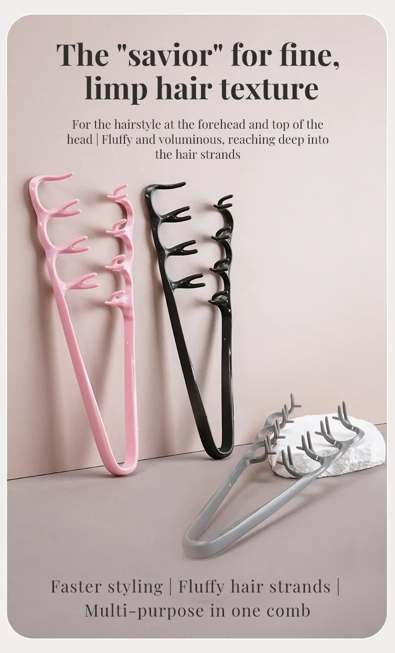 Peigne volumisant professionnel, effet volume