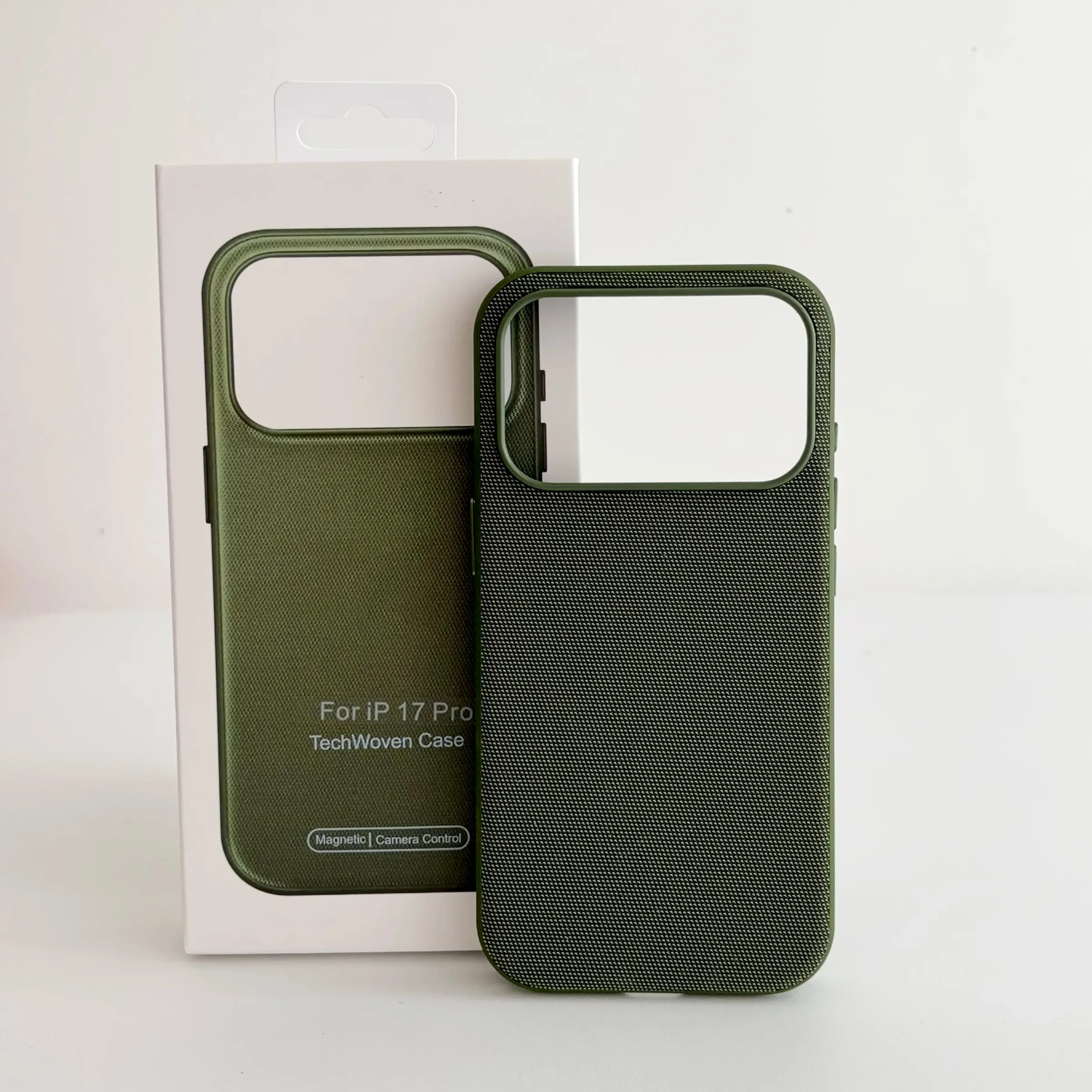 Coque magnétique Tech Woven de luxe compatible MagSafe pour iPhone 11 à 18 (Plus, Pro et Pro Max), compatible charge sans fil 10