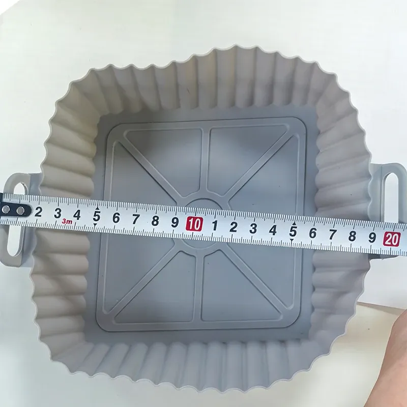 Doublure réutilisable en silicone pour friteuse à air, tapis de cuisson pliable antiadhésif et résistant à la chaleur, 1 pièce 4