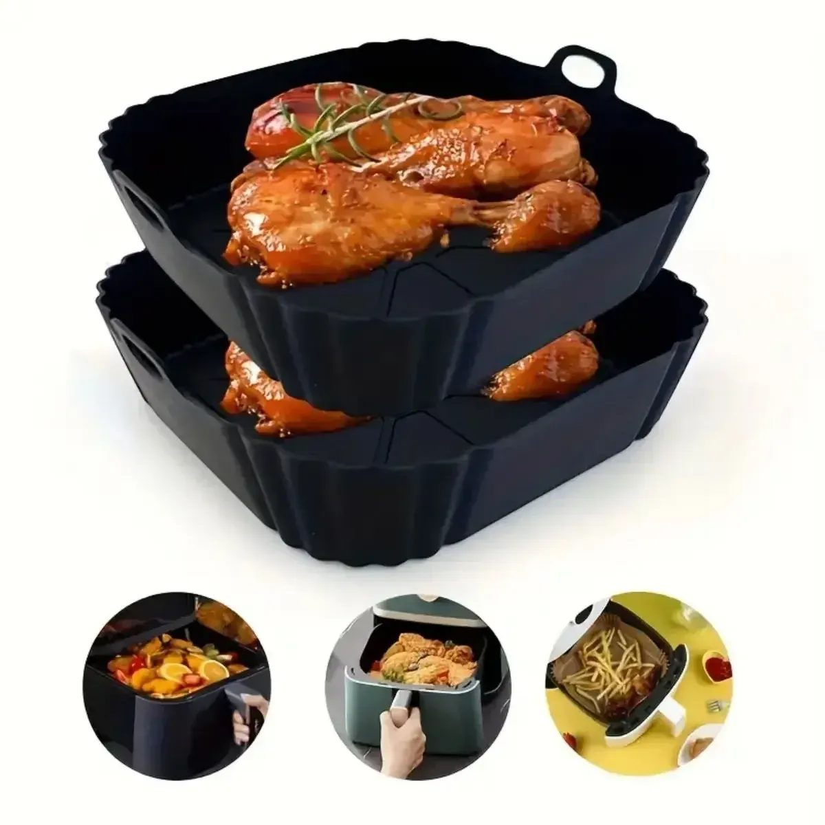Revêtement de friteuse à air en silicone dans la cuisine
