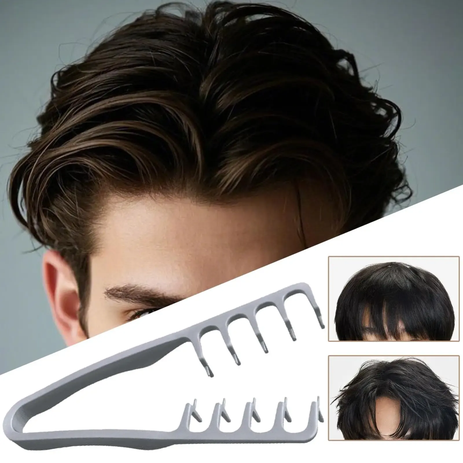 Peigne volumateur à dents larges, vue d'ensemble