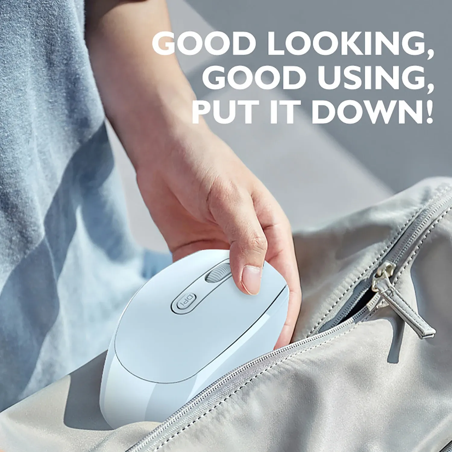 Souris silencieuse sans fil Bluetooth 5.2 et 2,4 GHz, ergonomique et rechargeable 6