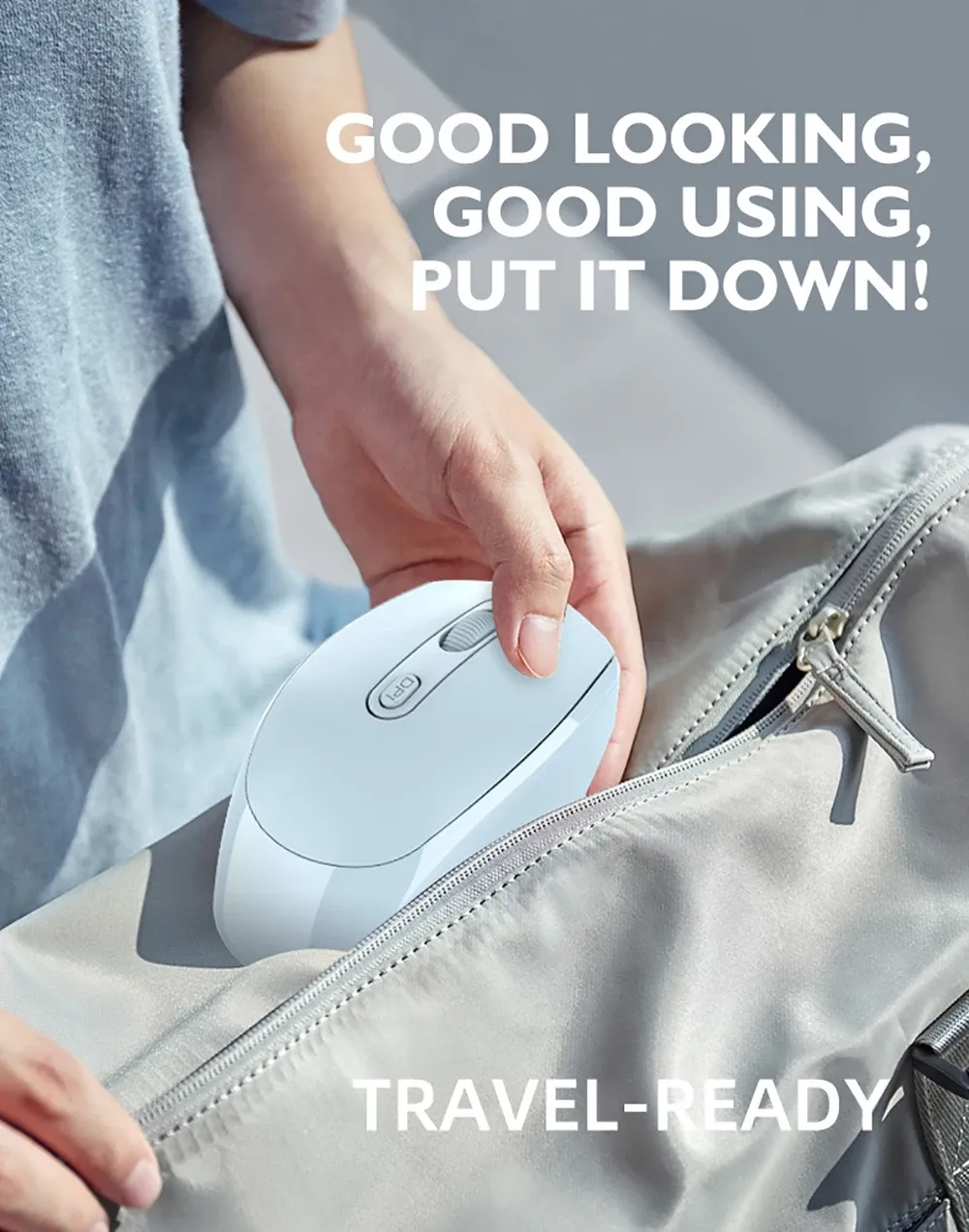 Souris rechargeable en situation