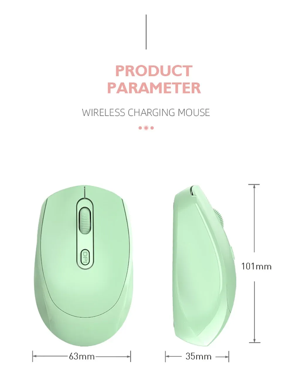 Souris sans fil, vue finale