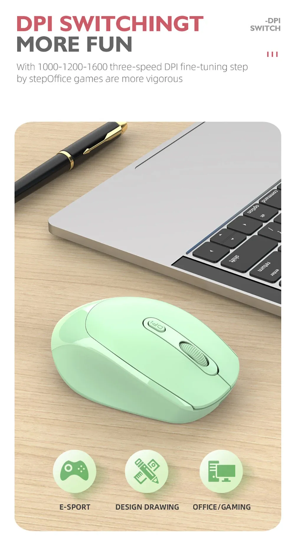 Souris dans son environnement de travail
