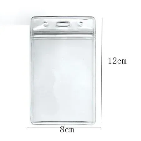 Porte-badge transparent pour personnel avec cordon de cou, clip rétractable, enrouleur de badge, étui de protection pour carte d'employé, lanière, carte d'identité, porte-nom 10