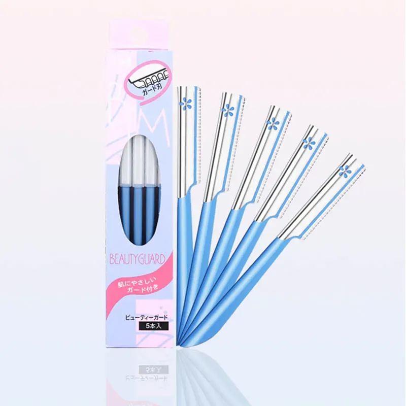 Ensemble de 3 à 5 pièces d'épilateurs à sourcils pour femmes, outil de maquillage et de beauté, rasoir à sourcils en acier pour l'épilation et la mise en forme du visage 2