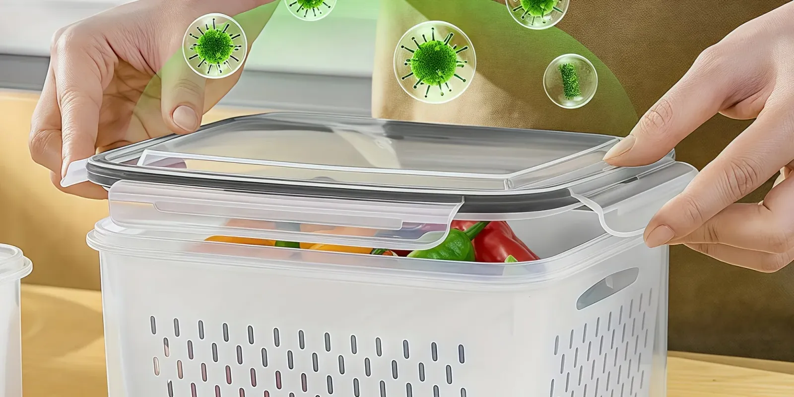 Bol de lavage de fruits avec passoire intégrée