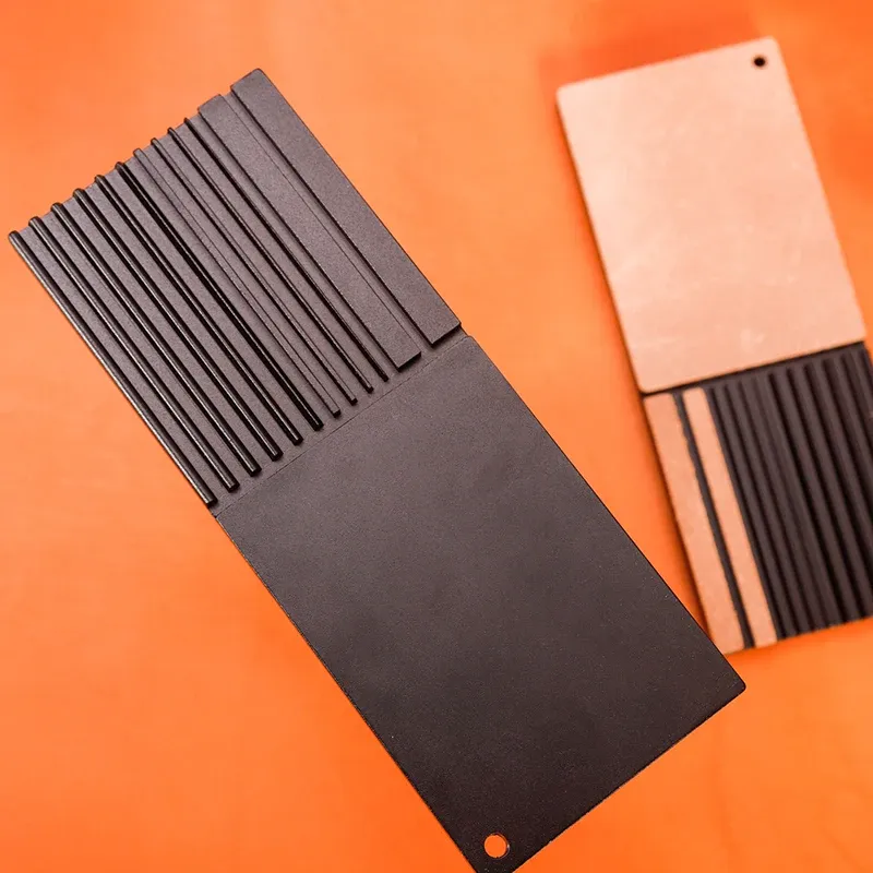 Affûteur de bord en cuir, patins antidérapants en silicone