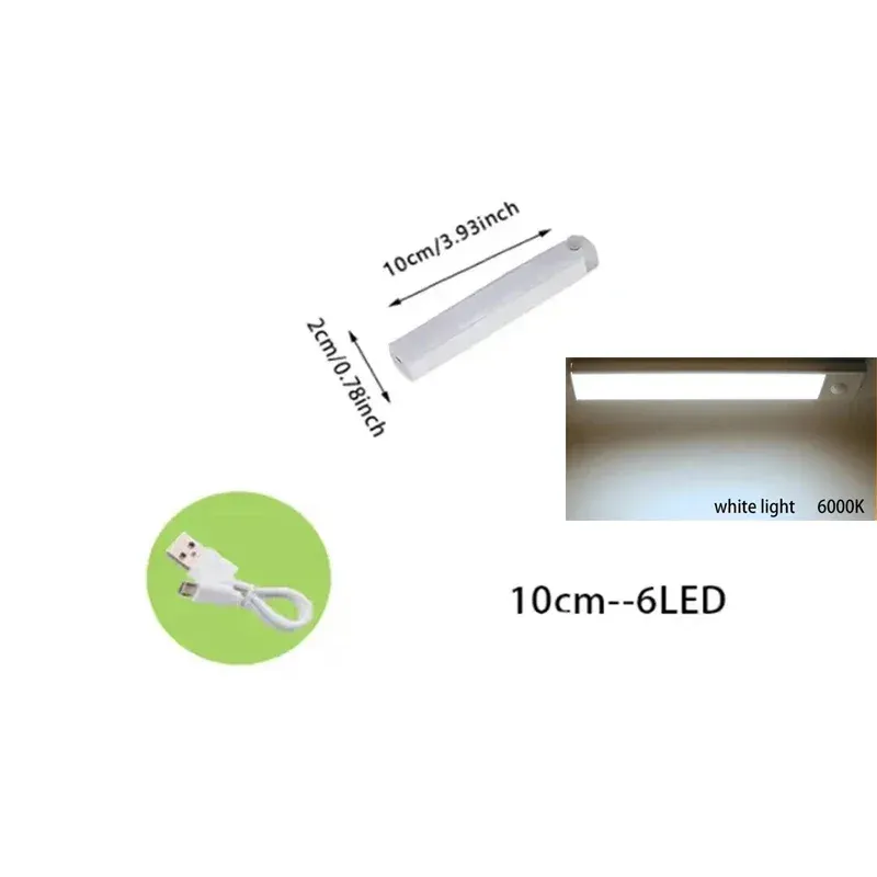 Bande LED rechargeable à détecteur de mouvement pour placard de cuisine 13