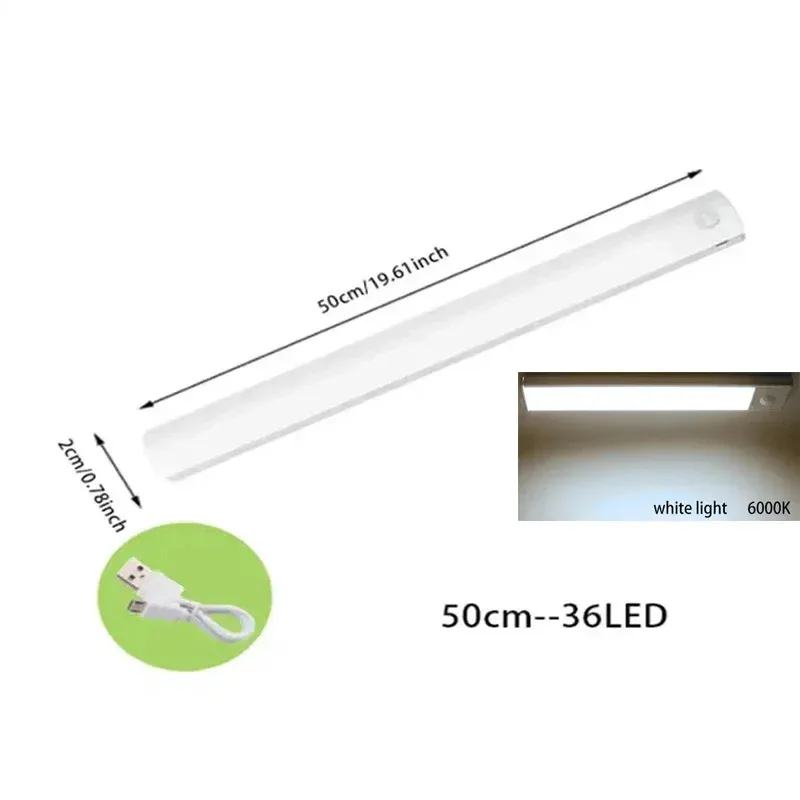 Bande LED rechargeable à détecteur de mouvement pour placard de cuisine 12