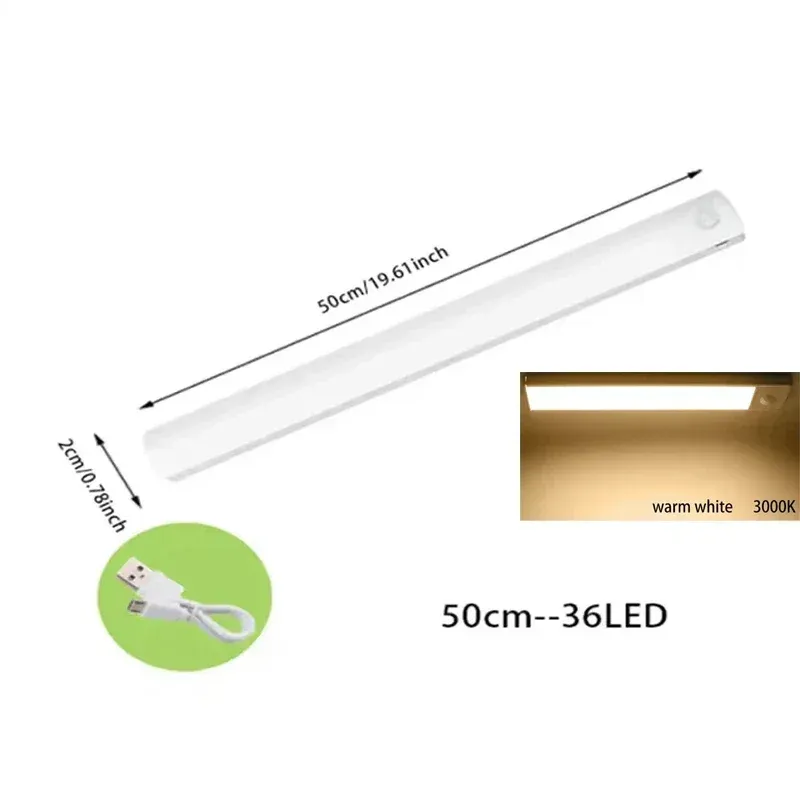 Bande LED rechargeable à détecteur de mouvement pour placard de cuisine 14