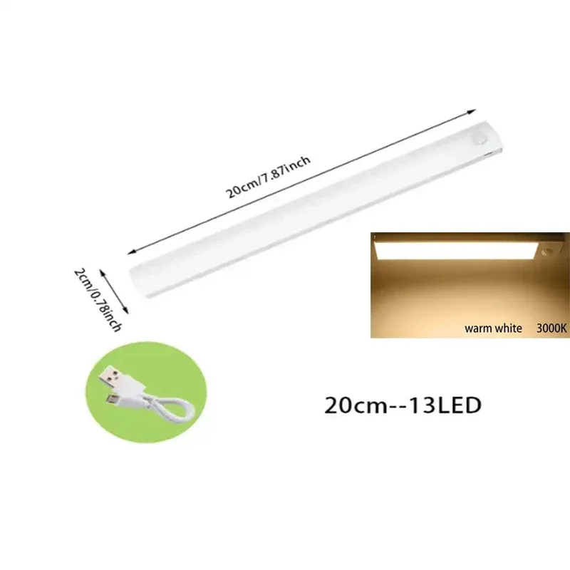 Bande LED rechargeable à détecteur de mouvement pour placard de cuisine 9