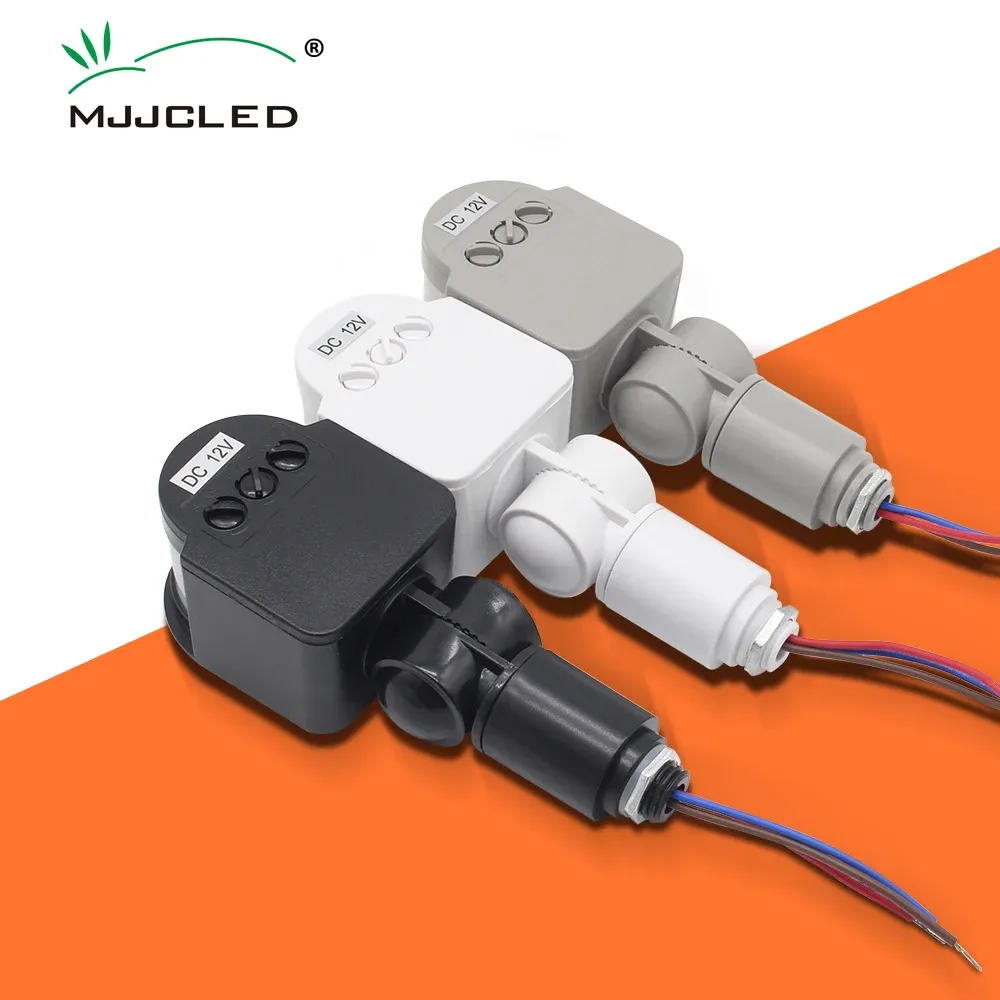 Interrupteur détecteur de mouvement PIR mural 220 V / 110 V / 12 V pour éclairage LED, avec minuterie, usage extérieur 1