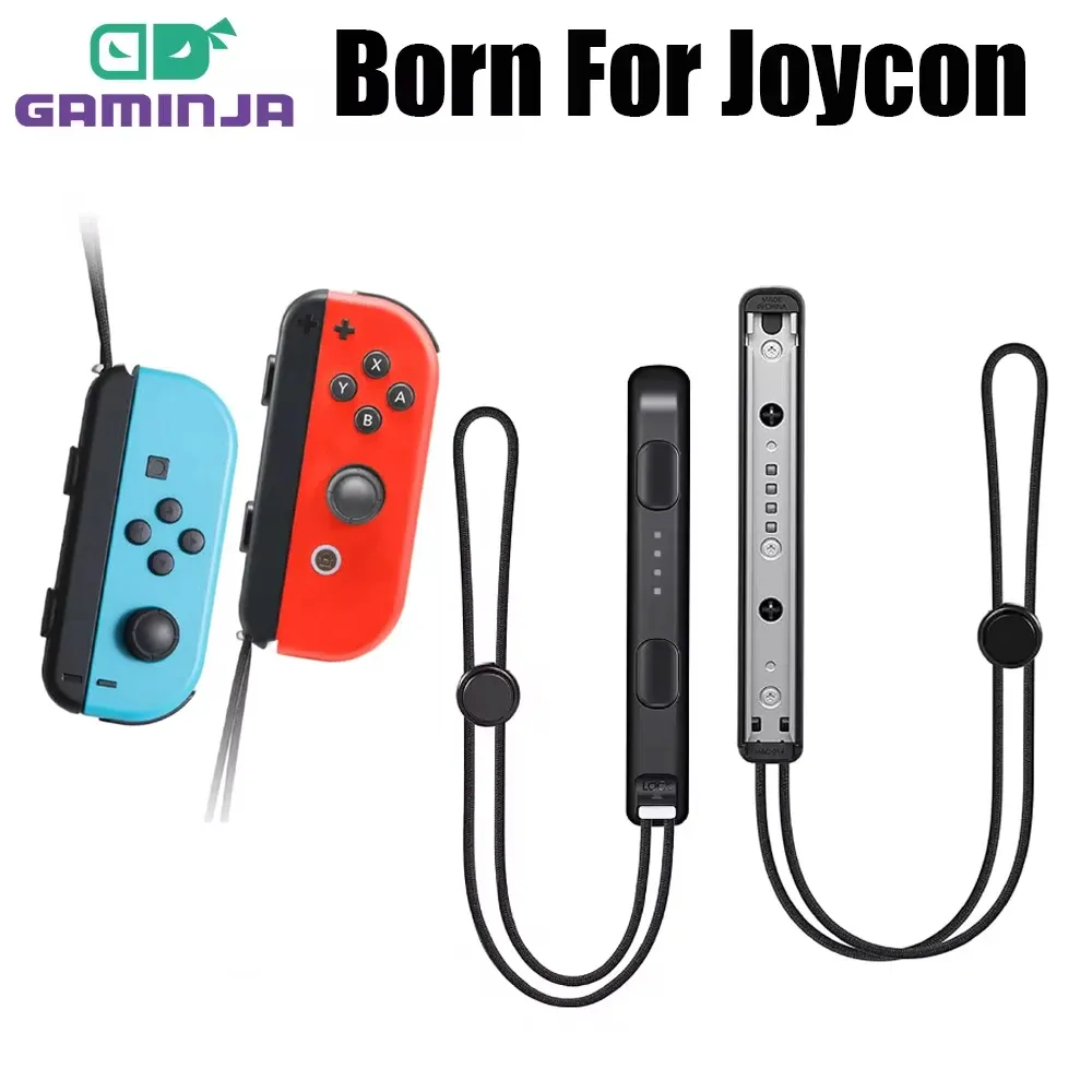 GAMINJA Lot de 2 dragonnes de remplacement pour manettes Joy-Con Switch, avec alliage d'aluminium intégré - Image 1