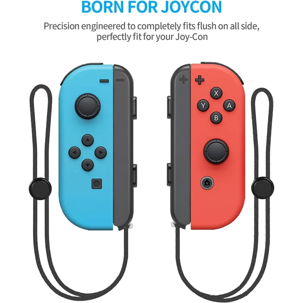 GAMINJA Lot de 2 dragonnes de remplacement pour manettes Joy-Con Switch, avec alliage d'aluminium intégré 5