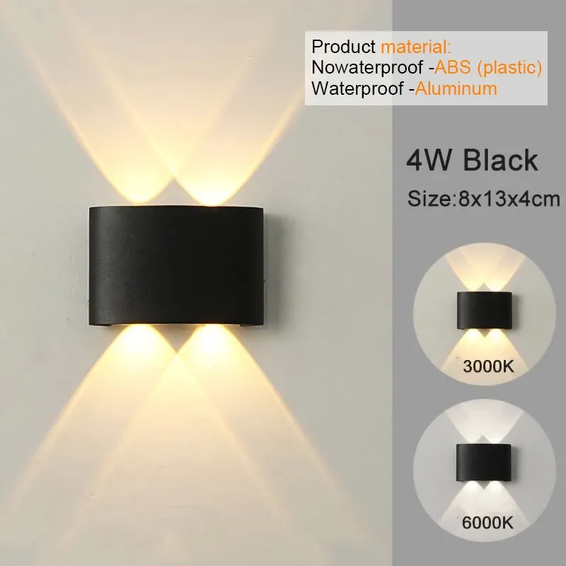 Applique murale LED moderne intérieur et extérieur, blanche, à montée et descente, pour salon, couloir et chambre 9