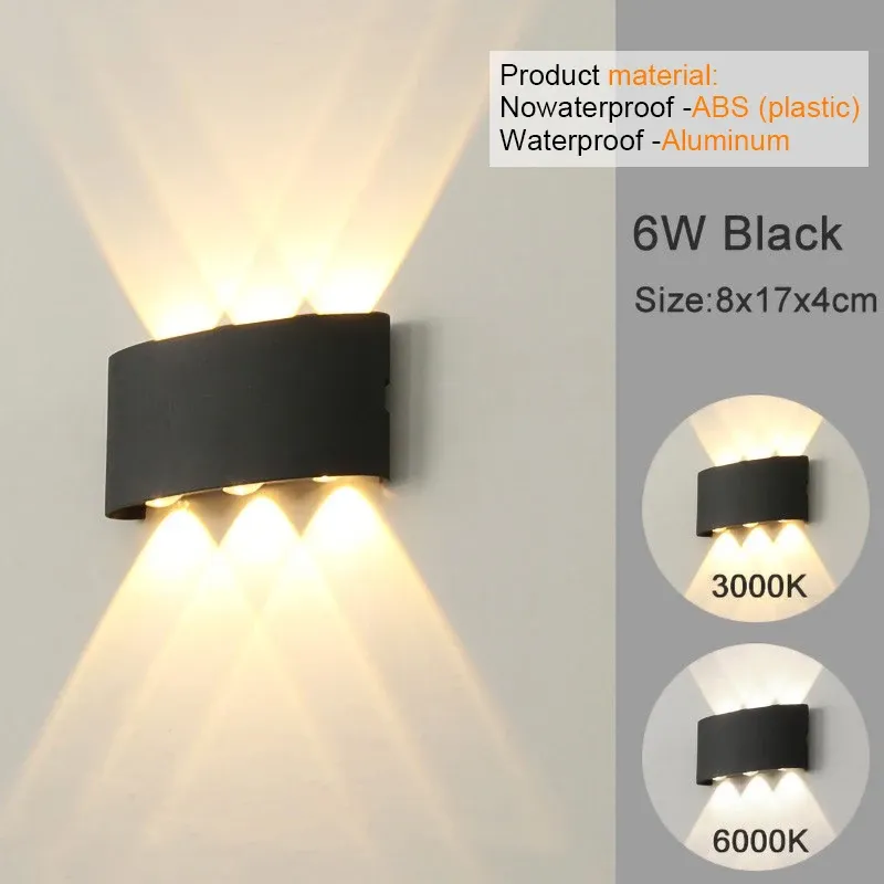 Applique murale LED moderne intérieur et extérieur, blanche, à montée et descente, pour salon, couloir et chambre 8
