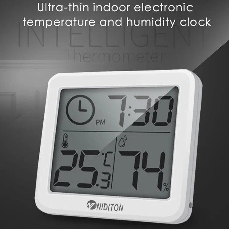 Horloge murale numérique de bureau au design épuré