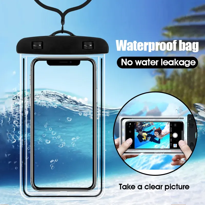 Pochette étanche pour téléphone, étui sous-marin pour natation et plongée, compatible Xiaomi, iPhone, Huawei, Samsung, OnePlus