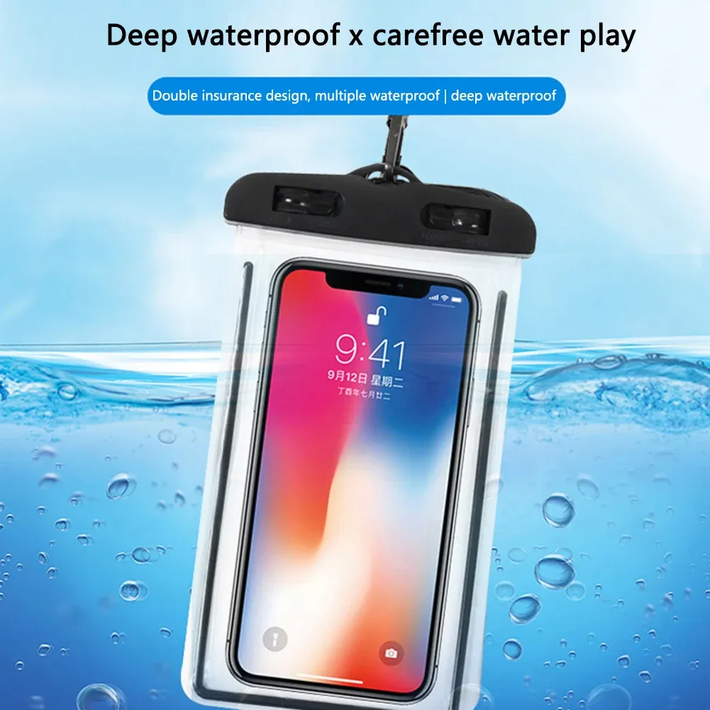 Pochette étanche pour téléphone, étui sous-marin pour natation et plongée, compatible Xiaomi, iPhone, Huawei, Samsung, OnePlus 2