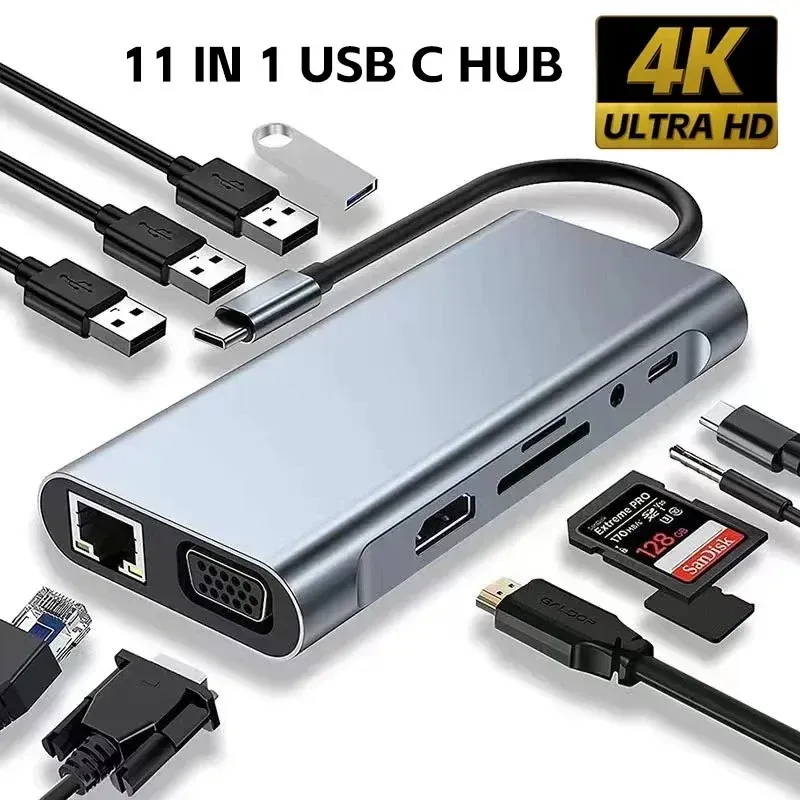 Hub USB-C accessoire de voyage