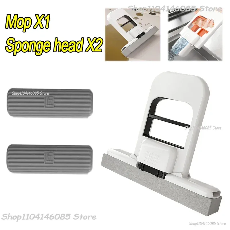 Mini balai-serpillière pliable et portable, pour le nettoyage de bureau, de salle de bains, de cuisine, de vitres, de salon et de voiture 12