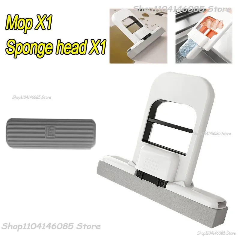 Mini balai-serpillière pliable et portable, pour le nettoyage de bureau, de salle de bains, de cuisine, de vitres, de salon et de voiture 10