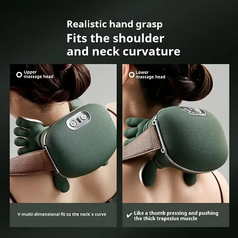 Masseur pour épaules et cou rechargeable, à pression digitale entièrement automatique 4