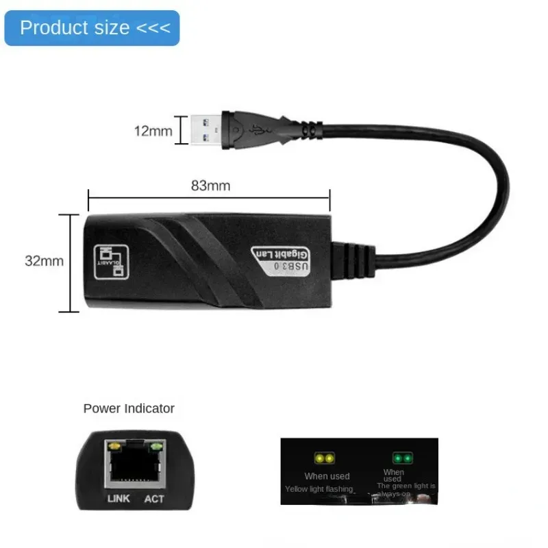 Adaptateur USB vers Ethernet, vue en situation