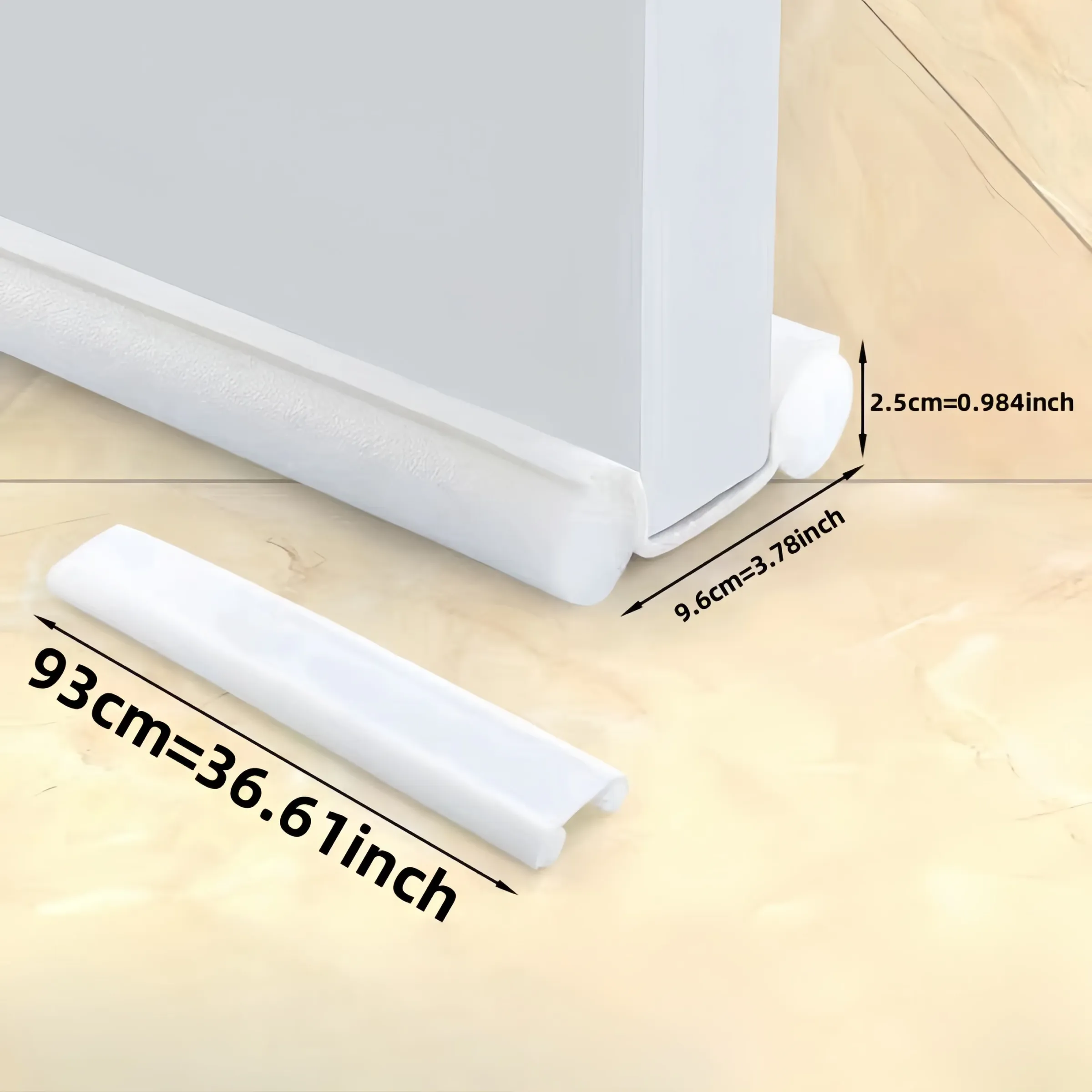 Bouchon de porte résistant aux intempéries, joint de porte coupe-vent et anti-bruit à double lèvre flexible, lot de 1 ou 5 pièces 4