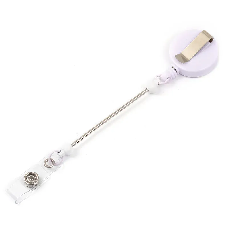 Enrouleurs de badge à perles avec barrette, clips de support rétractables pour perles, porte-badge à enrouleur pour infirmière, bijou et cadeau de bricolage, lot de 1 à 3 pièces 8