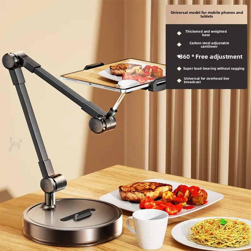 Support de téléphone portable pour prise de vue aérienne, diffusion en direct sur ordinateur de bureau, tournage culinaire et vlog déballage 7