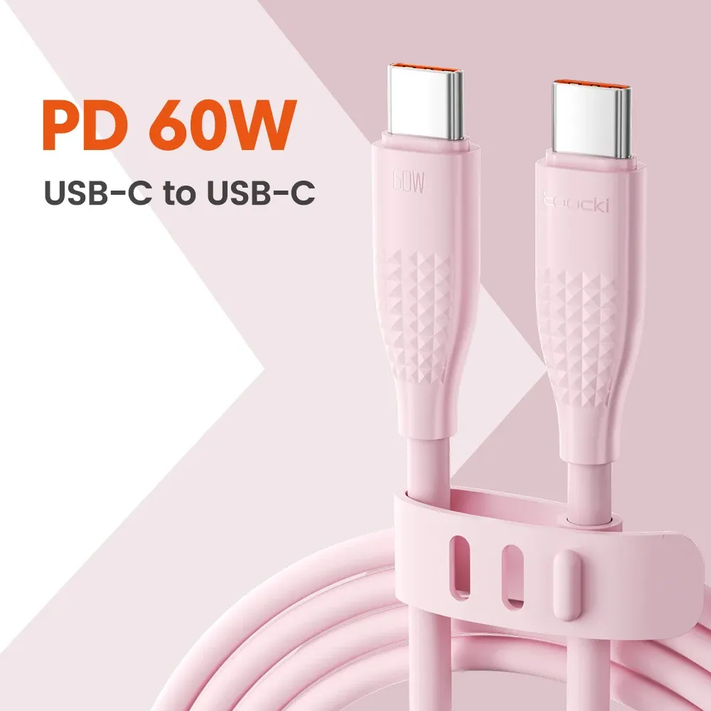 Câble USB-C vers USB-C Toocki 100 W, charge rapide, compatible iPhone 15, MacBook, Huawei, Xiaomi, POCO et Samsung 15