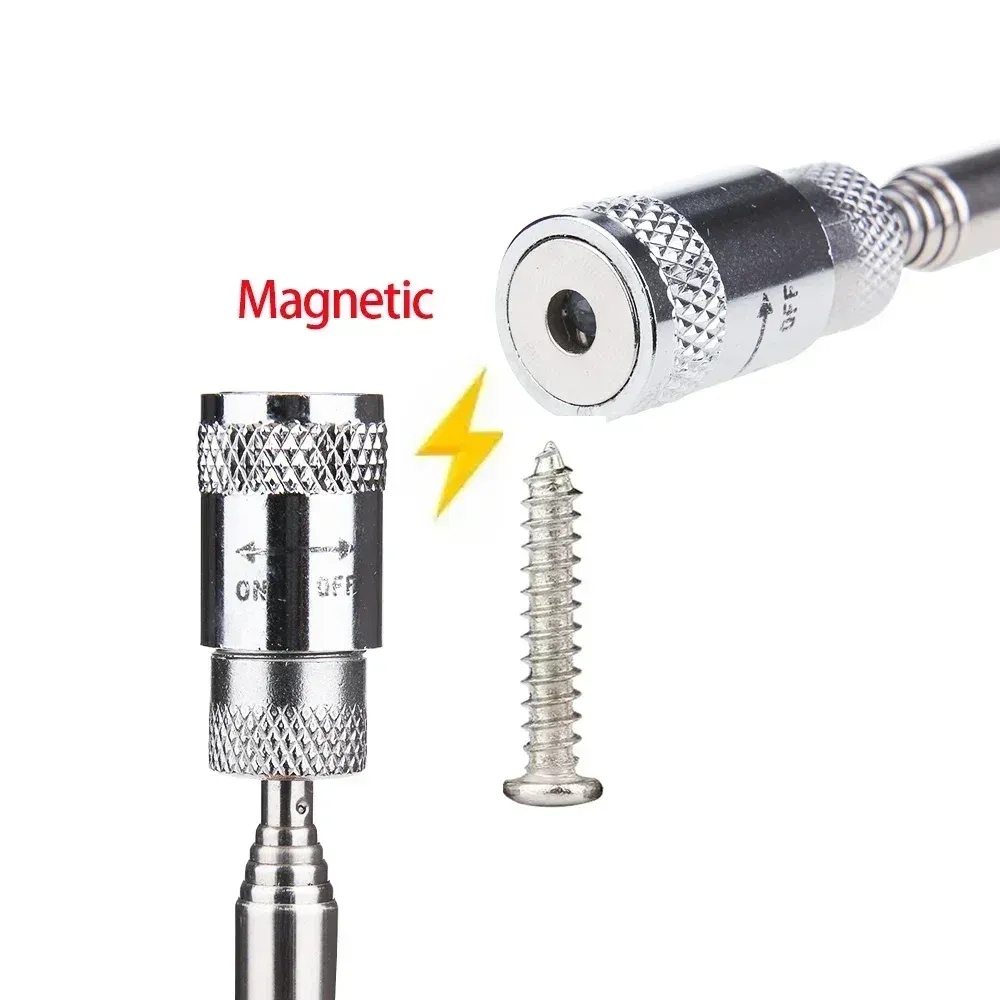 Mini stylo magnétique télescopique portable, outil de ramassage pour boulons et écrous 4